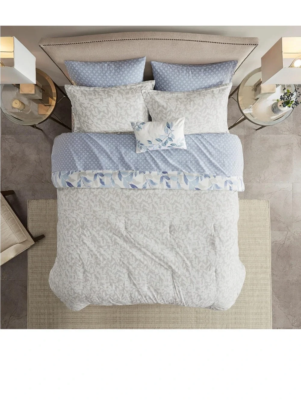 Madison Park Essentials Cozy Bed in a Bag Reversible Comforter with Sheets Queen